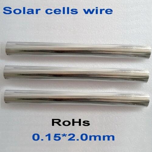 300mm precut PV Ribbon 0.2*2.0mm Tabbing Wire for 156mm solar cells soldering - Tin Silver Copper Solar Cell Wire