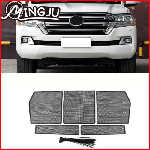 Stainless Car Insect Screening Mesh Front Grille Net For Toyota Land Cruiser 200 LC200 FJ200 2012-15 2019 2020 2021 Accessories