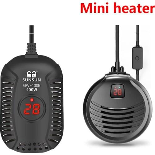 SUNSUN turtle heating rod low water level mini ultra short electric heater automatic constant temperature fish tank heating rod