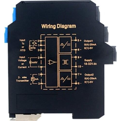 Ultra-Thin Signal Isolation Transmitter Current, Voltage Transmitter Multi-Input, Multi-Output 4-20MA 1 Input 2 Outputs