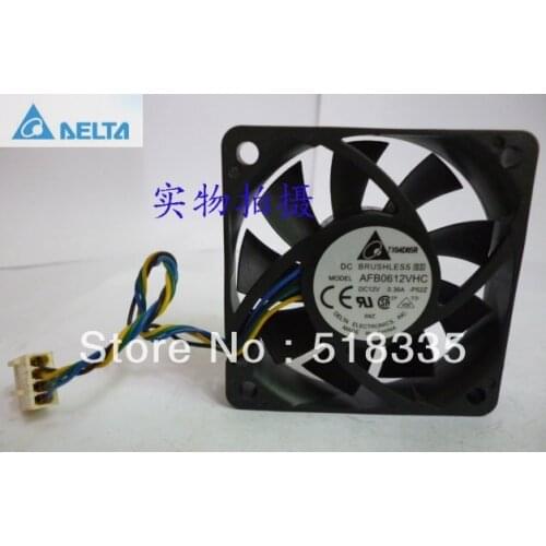 Original for delta 6CM 60*60*13MM 6013 12V 0.36A 4-wire PWM fan AFB0612VHC server inverter pc case cooling fan