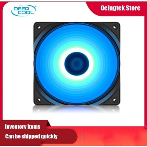 DEEPCOOL RF120M 120mm 12V 4PIN RGB PWM mute chassis fan 12CM supports CPU cold exhaust cooling fan