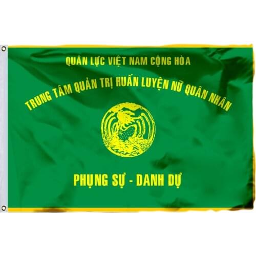 South Vietnamese Womens Army Corps Training Center Flag 90x150cm 3x5ft Banner 100D Polyester Double Stitched High Quality