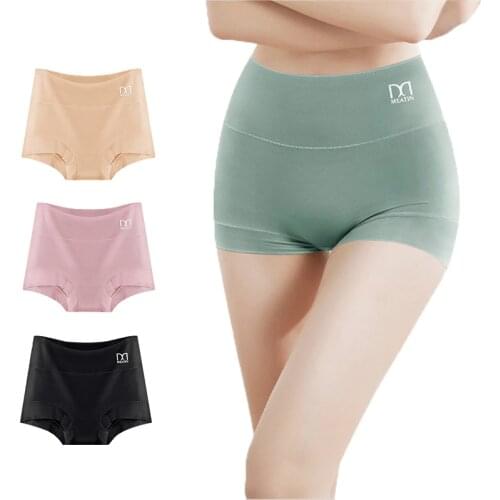 Safety Shorts Ladies Pants High Waist Skirt shorts Anti Emptied Panties Female Boyshorts Women Large Size Underpant Underwear