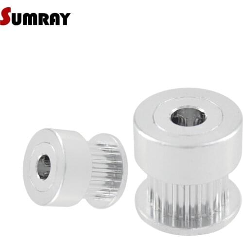 SUMRAY GT2 Timing Pulley 20T Bore 4/5/6/6.35mm Synchronous Pulley Wheel 11mm Belt Width 2GT CNC Belt Pulley For 3D Printer