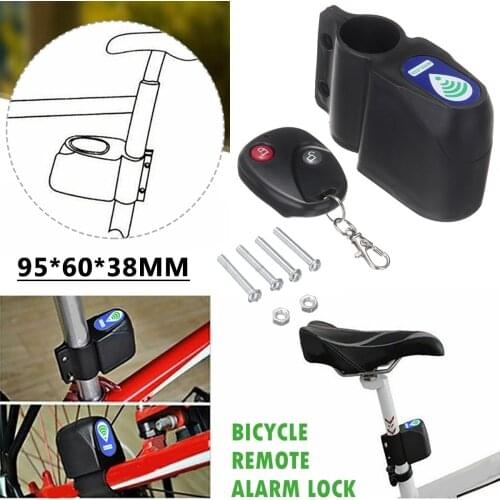1set Motorcycle Bicycle Anti-theft Alarm Lock with Wireless Remote Control Bike Anti-Theft Vibration Alarm 105DB Bike Alarm Lock
