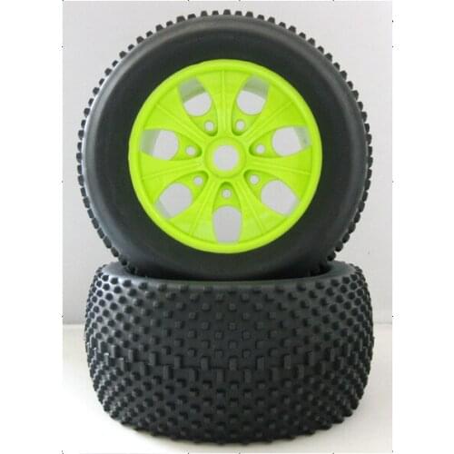 4PCS RC 1:8 Monster Bigfoot Truck Rubber Foam Tires Wheel Rim 140mm 17mmHEX 810013