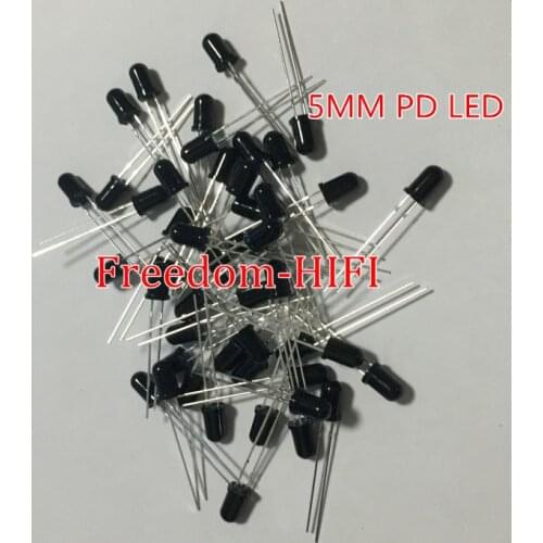 50pcs LED 5mm 940nm IR Infrared Receiving Diode Round Tube Black Light Lamp Receiver 5MM led IR/PT/PD diodes