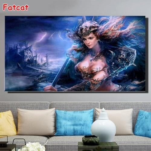5D DIY Diamond Painting Skull Fairy Full Square Round Diamond Embroidery Animal Rhinestones Home Living Room Decor Mosaic PP1760