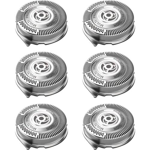 6 Pack SH50 Replacement Heads for Norelco Series 5000 Shavers, S5000 S5420 S5380 S5351 MultiPrecision Blades