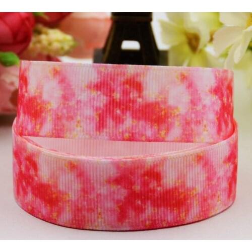 22mm 25mm 38mm 75mm Ruban satin Flowers Cartoon printed Grosgrain Ribbon Hair Accessories party decoration 10 Yards X-01020