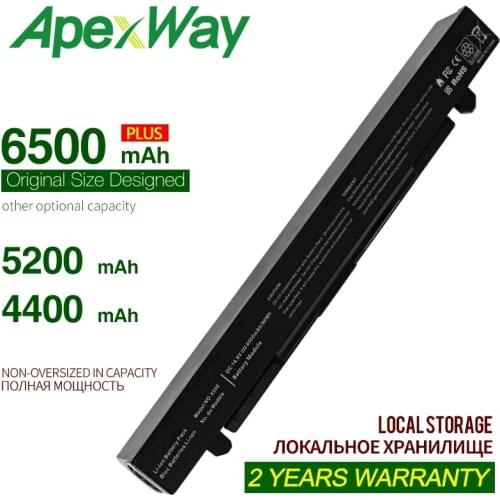 ApexWay Laptop Battery For Asus A41-X550 X550C X452E X450L A41-X550A X550 A450 A550 F450 R409 R510 X450 F550 F552 K450 K550 P450
