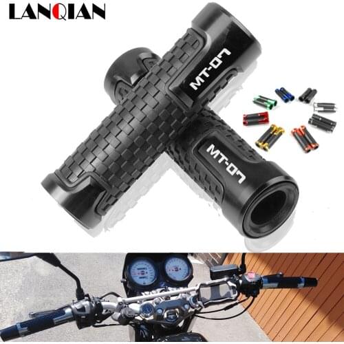 7/8'22MM CNC Aluminum plastic Hand Motorcycle handlebar grip handle bar Motorbike grips For Yamaha MT 07 03 09 10 125 MT-07 mt07
