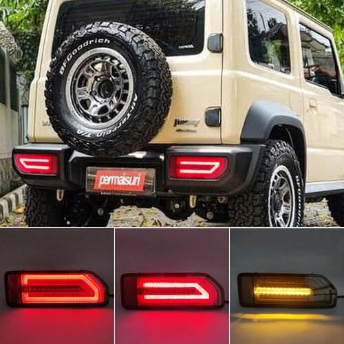 Car LED reflector Tail Lamp for Suzuki JIMNY 2019 2020 2021 Taillight Rear Lamp Parking Brake light Flow Turn Signal