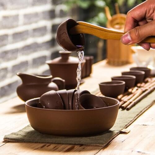 Purple Clay Tea Cup Wash Teaware Tea Wash Water Bowl ZiSha Heat Resistant Multifunctional TeaSets Tea Set Accessories