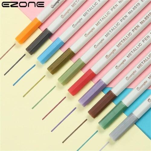 EZONE 20pcs 20 Colors Acrylic Paint Marker Pens Set Painting Art Marker Highlighters for DIY Drawing School Office Stationery