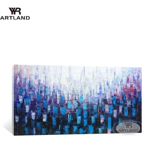 Purple point abstract canvas painting for home wall decor handmade acrylic oil painting wall art picture for living room bedroom