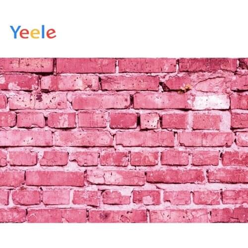 Pink Brick Wall Photophone Newborn Baby Food Pet Photo Backdrops Wallpaper Custome Photographic Backgrounds For Photo Studio