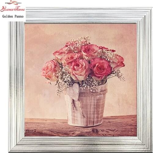 Golden Panno,14CT 11CT DMC hand made cross stitch kits,flower Daffodil Needlework embroidery Cross Stitch,household decoration