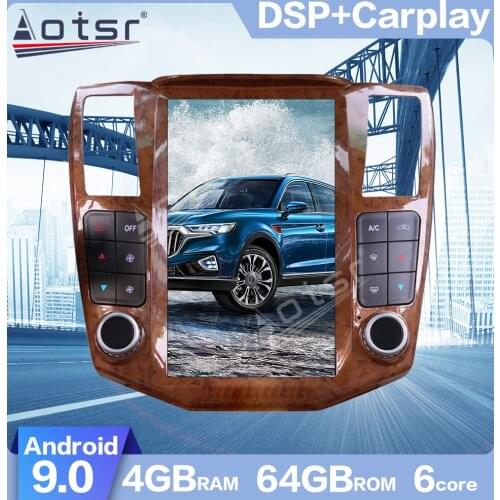 AOTSR For LEXUS RX300 RX330 RX400 2004-2007 Android 9.0 Tesla style Vertical screen PX6 Car GPS Navigation Player DSP CARPLAY