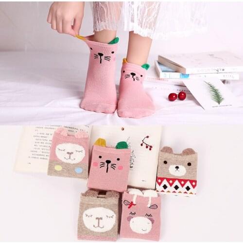 Boat Cottton Socks Funny Soft Comfortable Creative Lovely Cat Happy Cartoon Cute Quality Women Female Fashion Tide Socks
