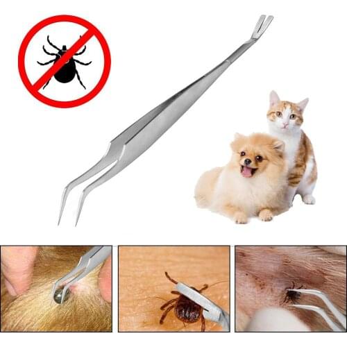 Flea Removal Tool Hook Louses Pliers Remover Hook Ick Removal Tool Dog Pet Supplies Tick Picker Flea Removal Tool Pet Comb 3Pcs