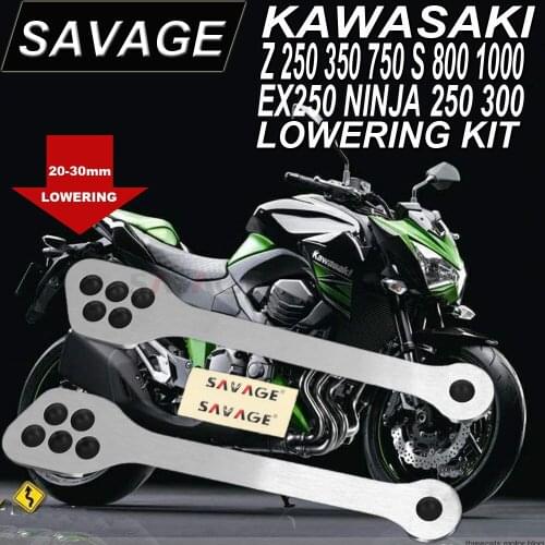 2005-2018 Lowering Links Kit For KAWASAKI Z250 Z300 Z 750 S Z800 Z1000 NINJA 250 300 EX250 Motorcycle Accessories CNC Adjustable
