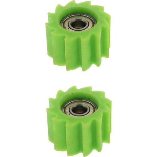MagiDeal 2pcs 8mm Chain Roller Pulley Tensioner Wheel Guide for Kawasaki
