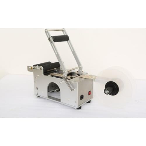 LT-50T Round Plastic bottle label machine stick mark machine for soft drink cans 15-120mm