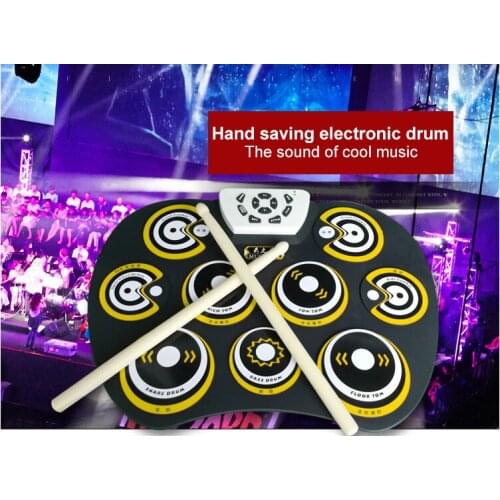 Portable Reverberation Shelf Drum Hand Roll Electronic Drum DTX Game Children Learn G800 With Pedal Percussion Instruments