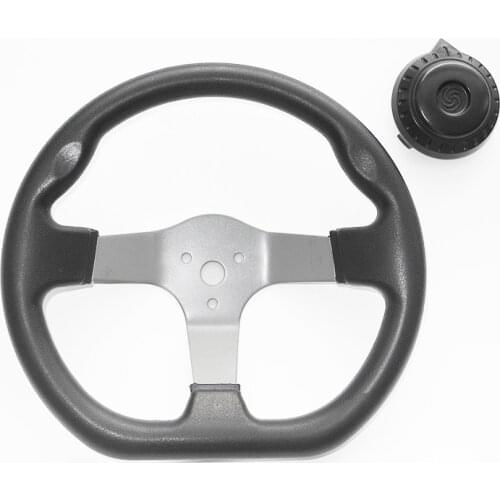 270mm Go kart Steering wheel With Cap Assy Fit For China Racing Go Kart Buggy ATV UTV