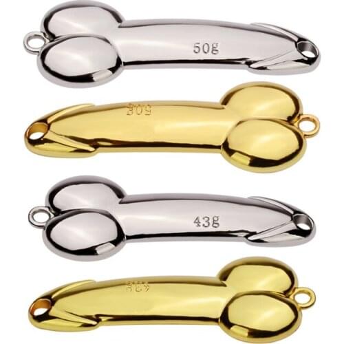 Fishing Lure High Quality Silver Gold Metal Fishing Bait Treble Hook Hard Lures 65.5mm-79.5mm Without Hooks Without Fish Feathe