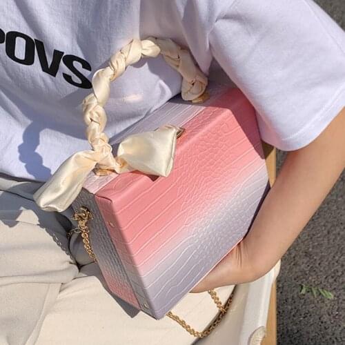 Luxury Handbags Women Bags Designer Gradient Clutch Purse Shoulder Bag Ladies Box Small Tote Bags Fashion Chains Crossbody Bag