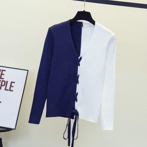 Basic Slim soft Pure color V neck Sweater pullovers For Women Casual Long Sleeve chic bottom Sweater Female Jumpers top