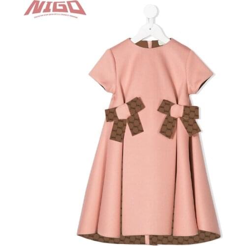 NIGO Letter Print Bow Dress #nigo31625