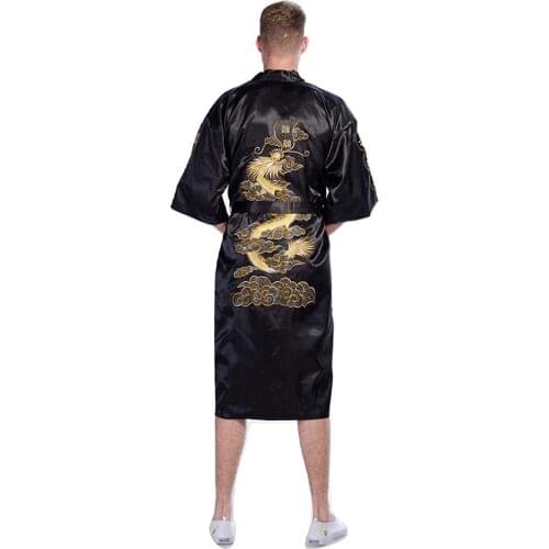YZYOUTHZING Men's Bathrobes With Embroidery