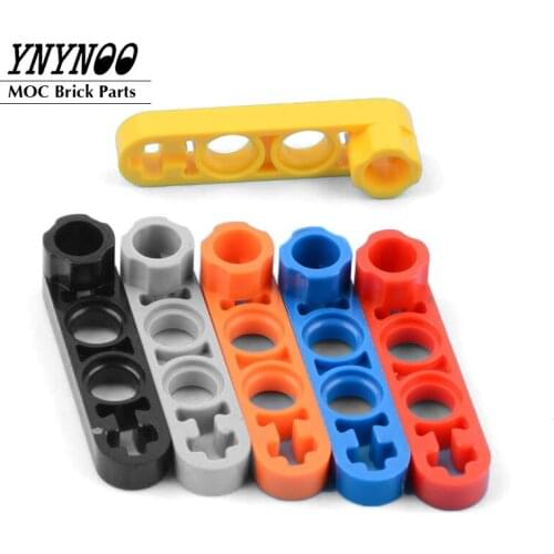 20Pcs/lot Technical Beam 1x4 Thin with Stud Connector 2825 MOC High-Tech Beams Building Blocks Bricks DIY Toys fit for 32006