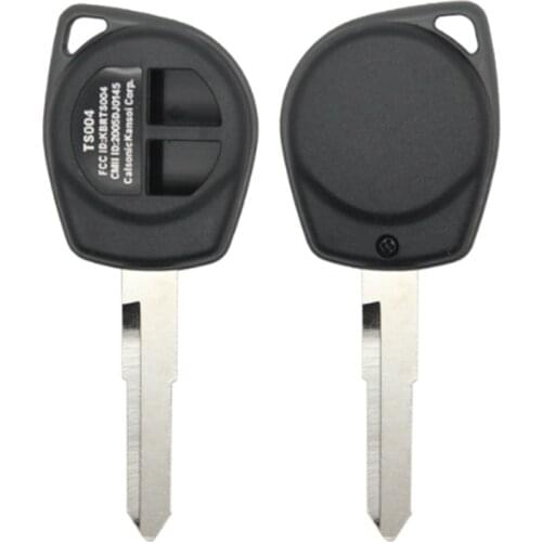 DAKATU 2 Buttons Car Key Fob Case Shell Replacement Remote Cover with HU87 Blade Fit for SUZUKI IGNIS ALTO SX4 VAUXHALL AGILA