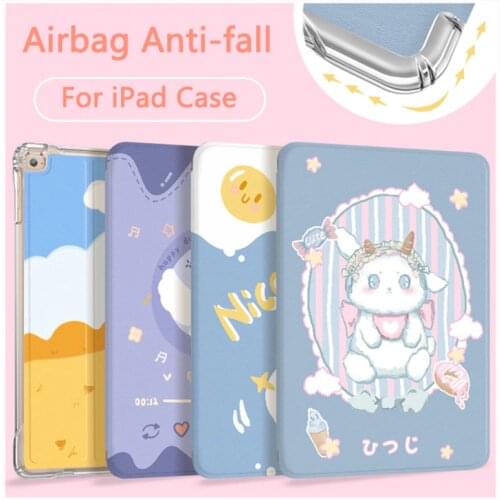 2020 For iPad Air 4 10.9 Case Four Corner Protection Airbag Pro 11 10.5 Air 2 3 Mini 3 4 5 Capa 9.7 2018 2019 10.2 inch Cover
