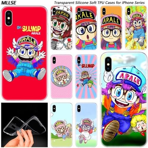 Hot Anime Dr. Slump Arale Fashion Silicone Case Cover for Apple iPhones 11 Pro XS Max X XR 7 8 6 6s Plus 5S SE TPU Soft Cases