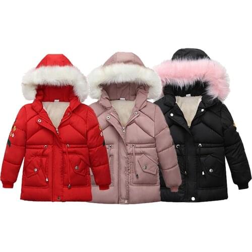 Children Kids Boys Girl Winter Coats Jacket Zip Thick Warm Snow Hoodie Children Clothes Autumn Jackets For Girls Outerwear 2021