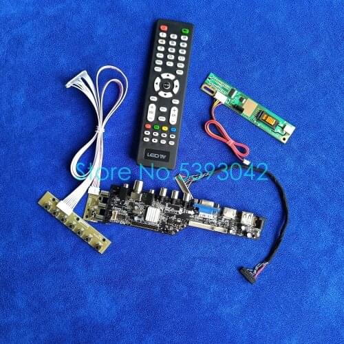 LVDS 30-Pin 1280*800 LCD control board kit 1CCFL DVB digital signal USB+VGA For LTN141W1/LTN141W3/LTN133AT01/LTN133W1 panel