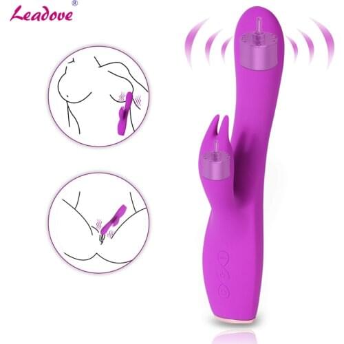 10 Speeds G Spot Vibrator Dildo Sex Toys Rabbit Vibrating Vaginal Clitoral Massager Female Masturbator Sex Toys for Women