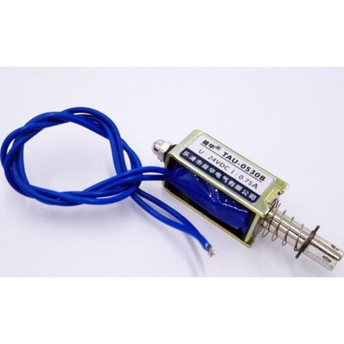 Electromagnet TAU-0530B 6V 12V 24V magnet Open Frame solenoid electromagnet force 700g travel 10mm