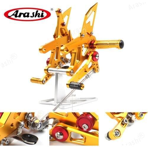 Arashi Rearset For APRILIA RSV4 / Tuono V4 1100 2017 2018 2019 2020 CNC Adjustable Footrests Foot Pegs Footrest RSV 4