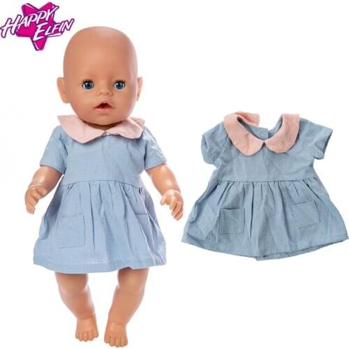 Doll Dress Fit for 43cm Baby Doll Doll Reborn Babies Clothes and 17inch Doll Accessories Reborn Baby Doll Clothes Lifestyle