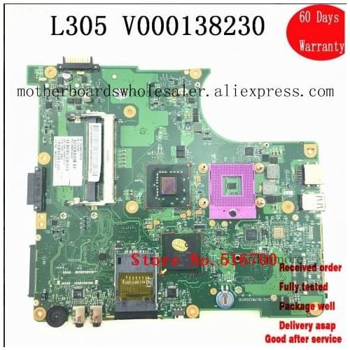Carte Mere For Toshiba Satellite L305 motherboard V000138230 Working Tested Motherboard