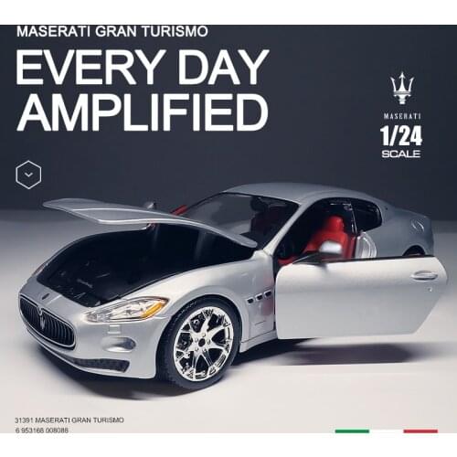 Bburago 1:24 Maserati Quattroporte alloy car model collection gift toy die-cast model Christmas gift