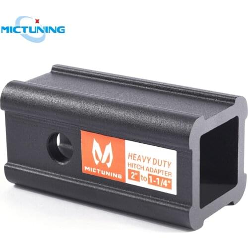 Upgraded 2" Class III/IV to 1-1/4" Class I/II RV Trailer Hitch Receiver Adapter 2" to 1.25" Insert Sleeve Reducer Mount Adapter