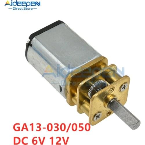 GA13-030 GA13-050 DC 6V 12V 30/60/100/150/200/300RPM Gear Motor Speed Reduction Gearbox Motor Micro High Speed Motor